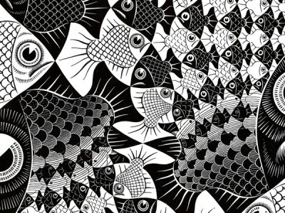 Escher pesci e squame